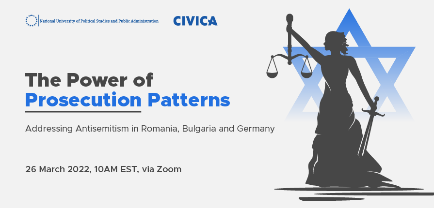 This event will allow the research team to present the preliminary results of research and hear from a series of speakers from Romania, Bulgaria and Germany. The presentation will include a comparison of the legislative frameworks dedicated to fighting antisemitism in the three countries.