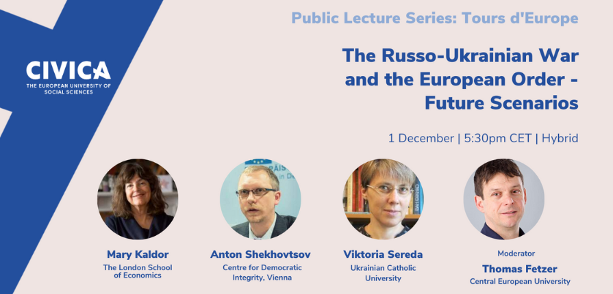 An event in the CIVICA Public Lecture Series Tours d'Europe