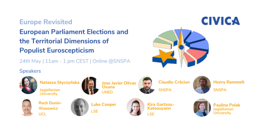 On Friday, May 24th, we welcome you to the online seminar „European Parliament 2024 Elections and the Territorial Dimensions of Populist Euroscepticism”.