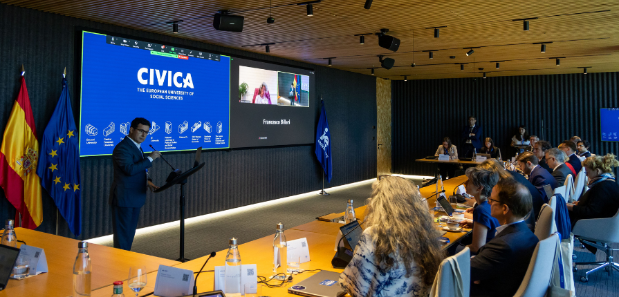This week, IE University hosted the 2024 annual CIVICA Presidents' Committee Meeting in Madrid, a pivotal event for the Alliance, where the future of CIVICA and the advancement of strategic priorities were discussed.
