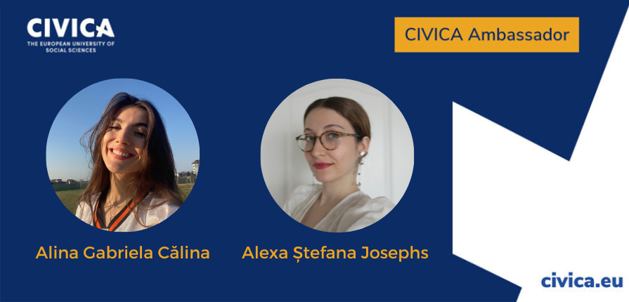 Alina Gabriela Călina and Alexa Ștefana Josephs, students at the National University of Political Studies and Public Administration (SNSPA), will represent their institution within CIVICA, the European University of Social Sciences.