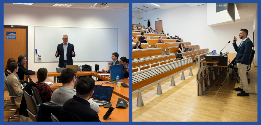 Ukrainian researchers Petro Baykovskyy and Anton Shekhovtsov visited SNSPA within the CIVICA Faculty Short Visits scheme.