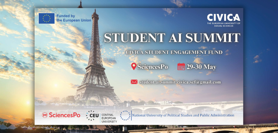 The event is open to undergraduate students from SNSPA, Sciences Po, and Central European University (CEU), with participants encouraged to apply regardless of academic background.