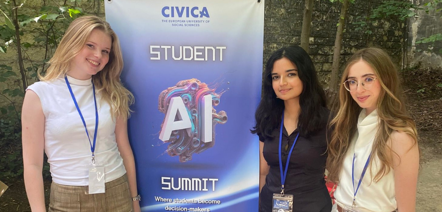 SNSPA students actively participated, both as co-organisers and participants, in the “CIVICA Student AI Summit”, held at Sciences Po Paris.