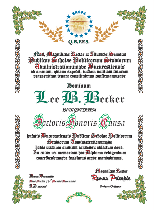 Diploma Lee Becker 560x740