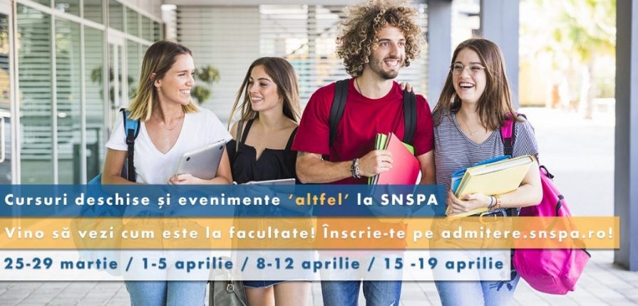 Tineri cursuri deschise scoala altfel SNSPA 2019