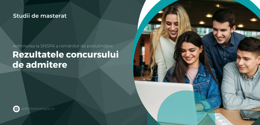 Luni, 29 iulie 2024, s-au afişat rezultatele admiterii românilor de pretutindeni, la programele de masterat ale SNSPA, sesiunea iulie 2024.